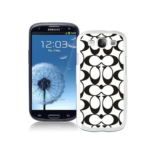 Coach Big Logo Black White Samsung Galaxy S3 9300 CAM | Women